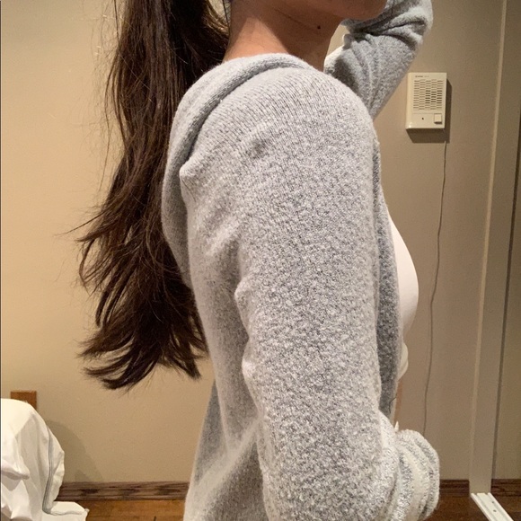 Gray Hooded Cardigan - Picture 4 of 4